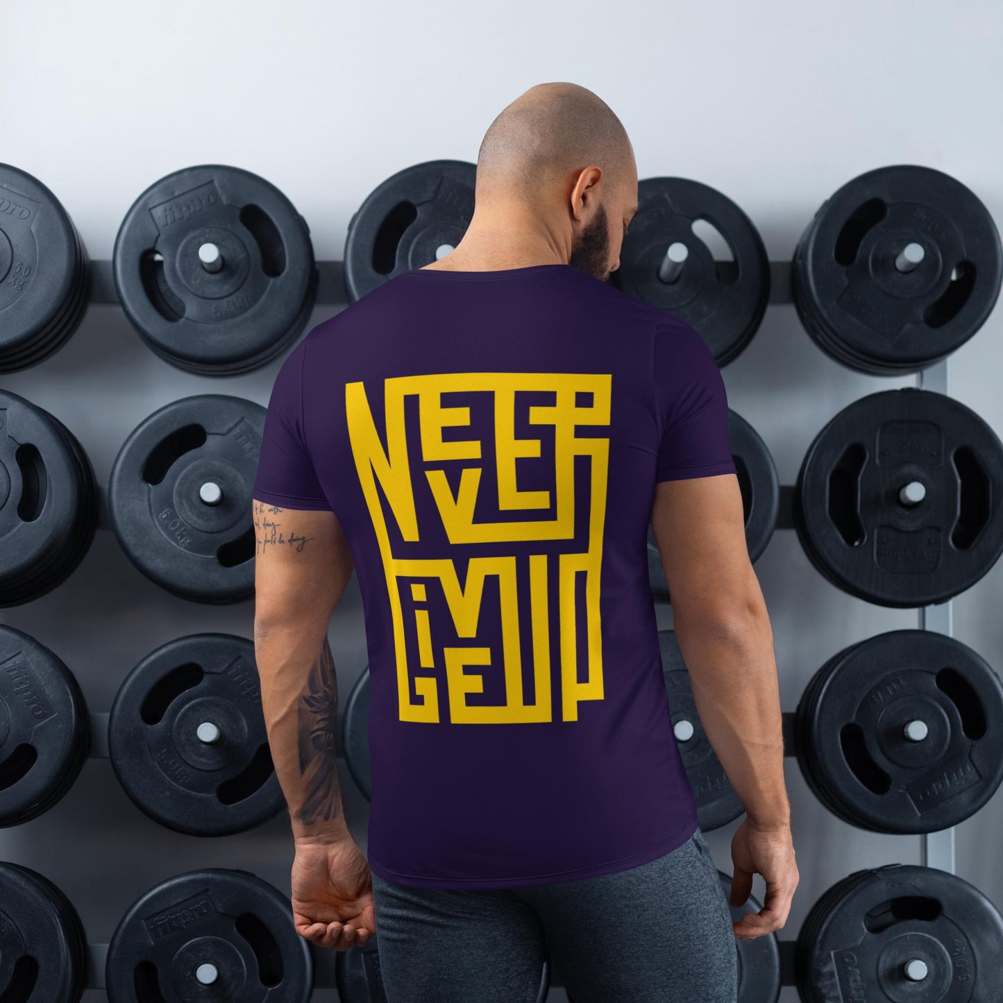 Never Give Up Camiseta deportiva hombre